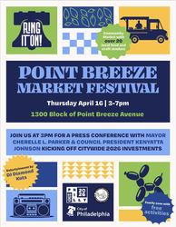 Ring It On! One Philly: A United Celebration Kickoff and Point Breeze Market Festival