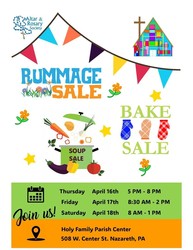 Holy Family Rummage/Bake/Soup Sale
