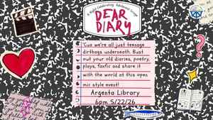 Dear Diary: A Night Celebrating Adolescent Cringe (Registration Required)