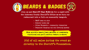Beards & Badges Night at Dave’s Hot Chicken Anderson