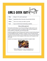 Girls Geek Out Summer Camp At Appalachian State University, Peacock Hall