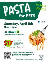 Friends of HAWS Pasta for Pets