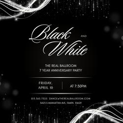 Black & White Anniversary Dance Party