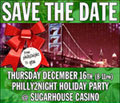 philly2night Holiday Party - A Complimentary Night at SugarHouse Casino