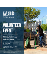 Volunteer Event: Keep It Clean Summer Sweep at Pantoja Park!