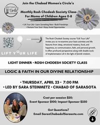 Rosh Chodesh Society Class & Night Out for Moms of Children Ages 0-8