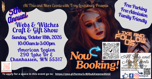 5th Annual Webs & Witches Craft & Gift Show, Chanhassen American Legion, 290 Lake Dr E, Chanhassen,
