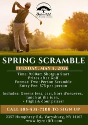 Golf Spring Scramble - Byrncliff Golf Resort & Banquets