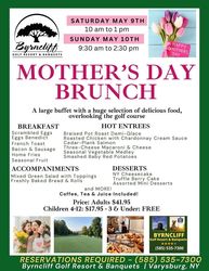 Mother's Day Brunch 2026 - Byrncliff Golf Resort & Banquets