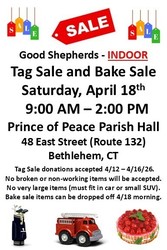 Indoor Tag Sale and Bake Sale