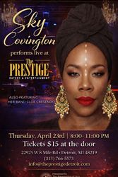 Sky Covington Live  Featuring Club Crescendo Brings Soulful  Jazz  to The Prestige Eats & Eatery