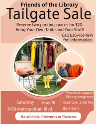 Windsor Branch Friends of the Library Tailgate Sale