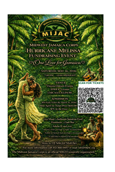 Midwest Jamaica Corp One Love for Jamaica Hurricane Mellissa Fund Raising Event