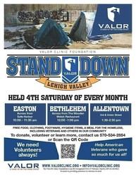 LEHIGH VALLEY STAND DOWN, PA - (Allentown) - VALOR Clinic Foundation - 4/25/26