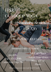 FREE Outdoor Yoga @ McCall Plaza in Historic Downtown Plano