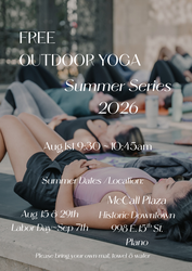 FREE Outdoor Yoga @ McCall Plaza in Historic Downtown Plano
