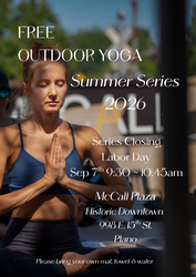 FREE Outdoor Yoga @ McCall Plaza in Historic Downtown Plano