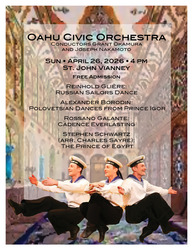 Oahu Civic Orchestra's FREE Spring Concert at St. John Vianney in Kailua on April 26th 2026 at 4:00