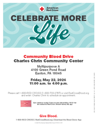 Charles Chrin Community Center Community Blood Drive