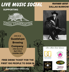 Comal Conservation's Live Music Social featuring Dallas Burrow