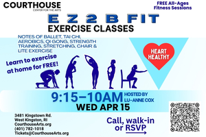 EZ 2 B Fit Exercise Class with Lu-Anne Cox 4/15/2026 9:15-10AM