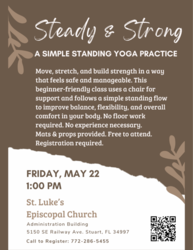 "Steady & Strong Yoga" at St. Luke's