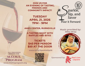 Sparkle Sip and Savor, Pour it forward Fundraising tasting event