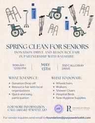 Spring Clean For Seniors: Donation Drive and Resource Fair