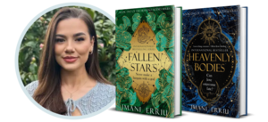 Imani Erriu discussing and signing Fallen Stars and Heavenly Bodies