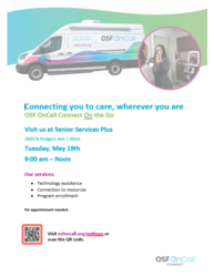 OSF OnCall Connect Van at Senior Services Plus - Alton, IL - May 19th