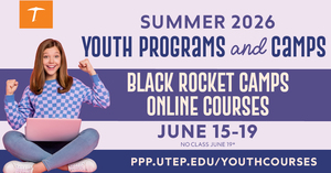 Black Rocket Online STEAM Camps with UTEP - Summer 2026 (June 15-19) *No Classes June 19