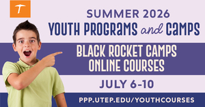 Black Rocket Online STEAM Camps with UTEP - Summer 2026 (July 6-10)