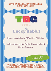 TAG: You're a Lucky Rabbit Cocktail Party for Literacy