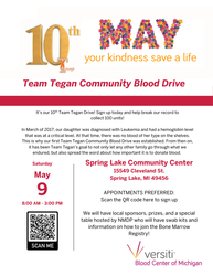 Team Tegan Community Blood Drive