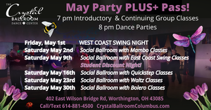 May Party Plus Pass Weekly Dance Parties and Classes