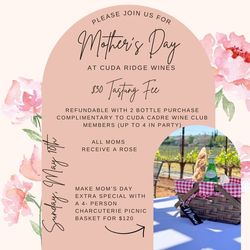 Mother's Day at Cuda Ridge Wines