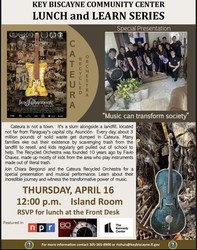 Lunch & Learn: Cateura Recycled Ochestra