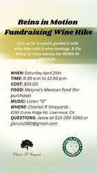 Reins in Motion Fundraising Wine Hike