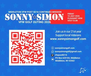 Middleton VFW's Sonny Simon Golf Outing Fundraiser 2026
