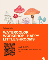 Watercolor Workshop - Happy Little Shrooms