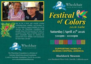 Wheelchair Foundation's Festival of Colors 2026 Gala