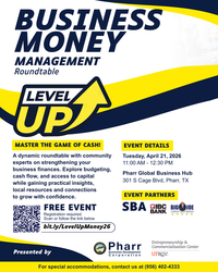 Level Up: Business Money Management at the Pharr Global Business Hub