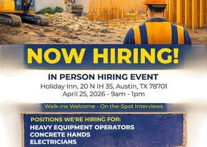 Construction Hiring Event
