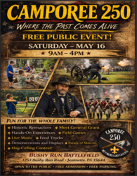 Camporee 250- by Scouting America May 16, 2026 from 9am-4pm at Bushy Run Battlefield State Park