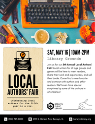 Berwyn Public Library’s 5th Annual Local Authors’ Fair