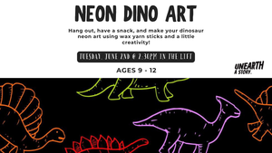 Neon Dino Art