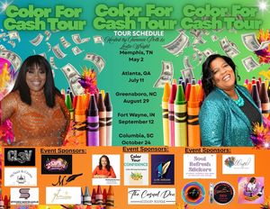 COLOR FOR CASH Custom Coloring Book Tour: MEMPHIS