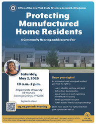 Protecting Manufactured Home Residents: A Community Hearing and Resource Fair
