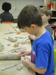 Handbuilding with Clay, Ages 4-7. Mon-Fri, July 6-10, 9-10:30am