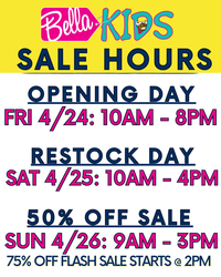 Bella Kid's Massive Spring Sale